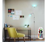 RGB LED Coprire Faretto Flessibile Lampada Lettura Regolatore Paviment A Remoto [EEK: F]
