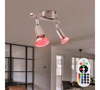 RGB LED Coprire Faretto Regolabile Sala Lampada Telecomando Colorato Dimmerabile [EEK: G]