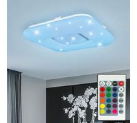Plafoniera LED RGB effetto stella TELECOMANDO lampada in cristallo dimmerabile
