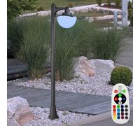 RGB LED Esterno Supporto Lampada Telecomando Giardino Lanterna Hof Dimmerabile [EEK: F]