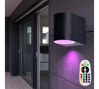 RGB LED Esterno Zona Faretto da Parete Casa Porta Balcone Lampada Dimmbar Remoto [EEK: F]