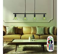 RGB LED Gabbia Appesa Soffitto Luce Dimmerabile Ess Camera Remoto Pendolo Lampe [EEK: F]