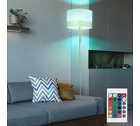 RGB LED Lampada a Stelo Supporto Tessuto Dimmerabile Luce Legno Plafoniera [EEK: F]