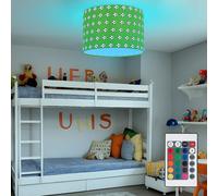 RGB LED Lampada da Soffitto Gioco Bambini Camera Calcio Motivo Luce Telecomando [EEK: F]