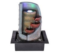 RGB LED lampada da tavolo fontana cambia colore soggiorno camera da letto nero grigio gioco d'acqua