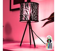 RGB LED Lampada per Leggere Dimmerabile Notte Scrittura Tavolo Nero Telecomando [EEK: F]