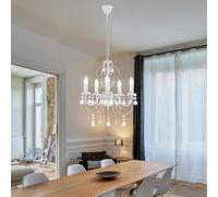 RGB LED Lampadario Telecomando Coprire Appesa Cristallo Dimmerabile