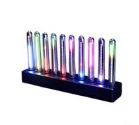 RGB LED Music Visualizer Sound Activated Light Bar 240 modalità di colore Luminosità regolabile Sensibilità Gaming Room Audio Night Light per spettro Nero 18,5 x 3,7 x 9,5 cm