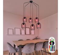 RGB LED Pendolo Coprire Lampada Cambio Colore Treccia a Sospensione Telecomando [EEK: F]