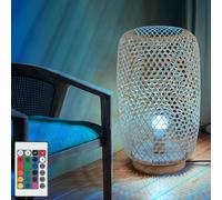 RGB LED Piantana Bambù Lampada da Tavolo Cambiacolore Dimmerabile Luce H 55 CM [EEK: F]