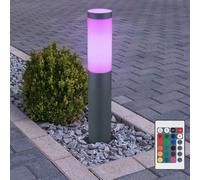 RGB LED Piedistallo Esterno Luci Acciaio Telecomando Regolatore Supporto Lampada [EEK: F]