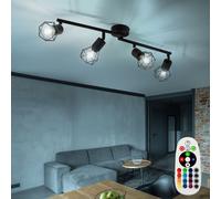 RGB LED Retrò Coprire Lampada Regolatore Telecomando Griglia Luce Spot Mobile