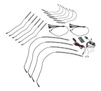 RGB LED Rock Light Kit 16PCS Underglow Neon Pod Lights For Jeep Off Road Truck