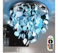 RGB LED Soffitto Luce Dimmerabile Dormire Camera Cerchio Pendente Lampada Remoto [EEK: F]