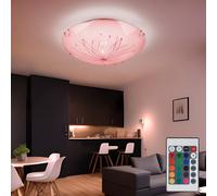 RGB LED Soffitto Luce Regolatore Decorazione Vetro Lampada Salotto Stanza Luce [EEK: F]