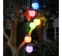 RGB LED Solare Sfera da Appendere Luci Fūrin Cambio Decorazione Giardino Lampada [EEK: Non valutato]