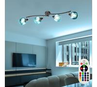 RGB LED Spot Barra Dimmerabile Coprire Luci Vetro Lampada Regolabile Telecomando [EEK: F]