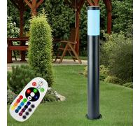 RGB LED Supporto Lampada Antracite Telecomando Giardino Canali Esterno Cortile [EEK: F]