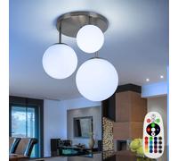 RGB LED Vetro Coprire Lampada Ess Camera Telecomando Sfera Appesa Dimmerabile [EEK: F]