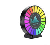 RGB Sound Pickup Light con 2K HD e controllo vocale per indagini paranormali e rilevamento EVP, compatibile con app Vibes, nero (D)