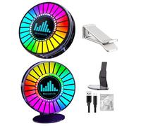 RGB Soundgesteuerte Lampe - Robusto ABS Kunststoff, Automatische LED Farbauswahl, Synchronisierte Rhythmus Beleuchtung Plus Aromaterapia | Ambiente Licht Für Auto Gaming Zimmer Party Setup Use