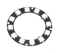 RGB WS2812 LED Pixel Ring 12 Bit Modulo di Luce Programmabile per Illuminazione di Fase e Artigianato Fai Da Te 5V (12LED)
