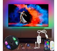 RGBIC Striscia LED 5 metri, Dreamcolour TV Retroilluminazione con APP & Telecomando Controllo per 65 a 85 pollici TVs, USB LED Striscias IC Integrato LEDs per PC Monitor Sala giochi