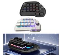 RGBs Retroilluminato 17 Tasti Numpad Meccanico Con VIA Caratteristiche Programmabili Hot Swappable USB Tastiera Numerica Per Laptop PC Desktop VIA Programmabile Numpad