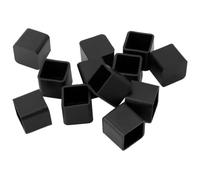RGbussitw Pavimento della Gamba Sedia in Gomma, o 8 Pezzi | Quadrato nero for le gambe del divano, del tavolo della sedia(Black B)