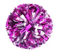 RGbussitw Pompon da Cheerleader in PE | Pompon multicolori da cheerleader for danza manuale donna bambini 2pz