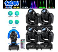 RGBW 120W 8 Gobo Spot Beam Moving Head LED luce di scena DMX effetto luce faro [EEK: E]