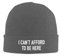 RGCRGF Cappello Caldo in Inverno, Non Posso permettermi di Stare Qui Berretto Slouchy Knit cap Invernale Caldo Cappello Nero da Indossare Quotidiano Berretto da Campeggio Lavorato