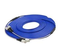 RGFDLJN Cavo Patch Ottico corazzato a 2 Core 40M50M60M70M80M100m120m 2C monomodale SC LC FC Sca LCASM Cavo Jumper ftth 2 Fibre Blu(80m LC-SC)
