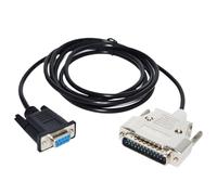 RGKYFUKL Adattatore RS232 D-Sub 9 Pin DB9 Femmina a DB25 D-Sub 25 Pin Maschio Cavo di Programmazione USB-SC09 for Cavo Serie SC-09(1.8M)