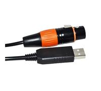 RGKYFUKL Cavo convertitore FT232RL USB a RS485 3 Pin 3 Pin DMX512 DMX 512 XLR Femmina for Controller da palco Freestyler(5 Metre,Color B)
