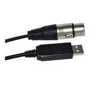 RGKYFUKL Cavo convertitore FT232RL USB a RS485 3 Pin 3 Pin DMX512 DMX 512 XLR Femmina for Controller da palco Freestyler(1m,Color D)