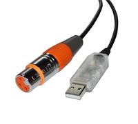 RGKYFUKL Cavo convertitore FT232RL USB a RS485 3 Pin 3 Pin DMX512 DMX 512 XLR Femmina for Controller da palco Freestyler(1m,Color E)