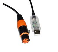 RGKYFUKL Cavo convertitore FT232RL USB a RS485 3 Pin 3 Pin DMX512 DMX 512 XLR Femmina for Controller da palco Freestyler(1m,Color F)