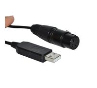 RGKYFUKL Cavo convertitore FT232RL USB a RS485 3 Pin 3 Pin DMX512 DMX 512 XLR Femmina for Controller da palco Freestyler(1.8M,Color C)