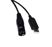 RGKYFUKL Cavo CONVERTITORE SERIALE USB A XLR 3PIN Maschio RS485 con Chip FT232RL for PROCESSORE Audio su PC(1m,Color D)