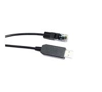 RGKYFUKL Cavo di Comunicazione Host SERIALE con CONVERTITORE USB A RJ45 RS485 con Chip FT232RL for Inverter MPPT Solare Ibrido BMS A PC(1.8m,Black USB Case)