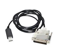 RGKYFUKL Convertitore USB a D-Sub 25 Pin DB25 Maschio con Chip FT232RL, Cavo di Programmazione seriale RS232(1.8m)