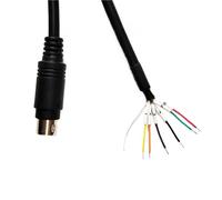 RGKYFUKL Mini DIN MD4 MD5 MD6 4PIN 5PIN 6PIN MD8 8PIN PS/2 CONNETTORE Maschio Adattatore Breakout RS232 RS485 RS422 Cavo di Programmazione(8M,MD6 Male)