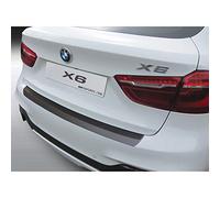RGM Protezione paraurti Posteriore ABS Compatibile con BMW X6 F16 M-Sport/SE 2015-2019 Nero