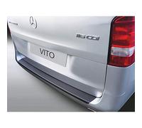 RGM Protezione paraurti Posteriore ABS Compatibile con Mercedes Vito/Classe V/Viano Facelift 3/2019- Nero