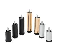 RGOEMHJ Gambe for mobili in metallo da 4 pezzi 6-30 cm in lega di alluminio nera regolabili for lavatrice, armadietto, supporti TV, sostituzione del divano Adatto a divani e poltrone(4pcs-Gold-8cm)