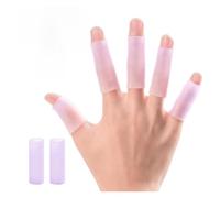 RGOEMHJ Protezioni for Maniche in Gel da 10 Pezzi Che innescano Il Dolore Cuscini in Silicone for Le Dita Si spezzano Calli Blu Adatto per Cucire e Scrivere(Purple)