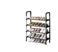 RGOEMHJ Semplice scarpiera a più strati, mobiletto portaoggetti multiuso, nera, scaffale salvaspazio for il soggiorno per scarpe