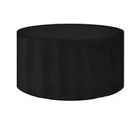 RGRE Copertura Tavolo Giardino Rotondo 95x71cm, Copertura Mobili Esterno Impermeabile, Telo Copri Tavolo E Sedie per Esterno, Telo Copertura Mobili Esterni Anti-UV, Antivento