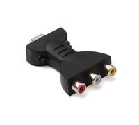 rgrfgQWDS Adattatore audio AV da HDMI a 3 RCA, convertitore rosso, bianco e giallo, per HDTV